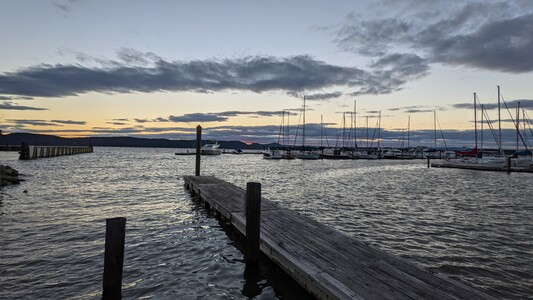 A view of the Hudson river from Ossining, NY