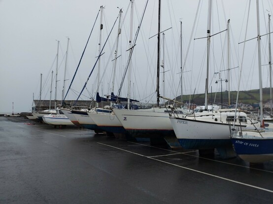 Boats out of water for winter