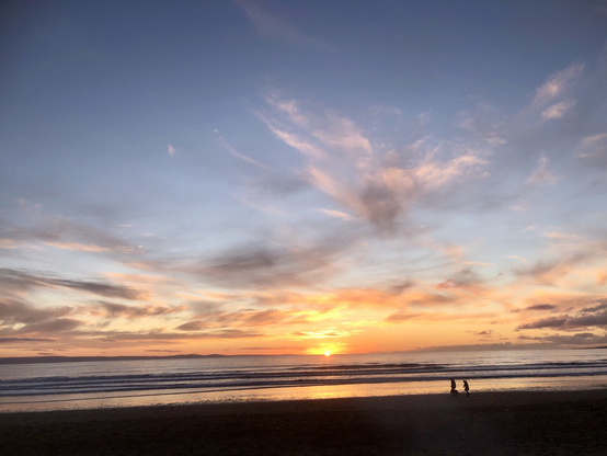Sunset on the beach