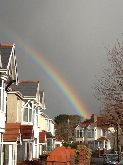 Photo of a rainbow 
