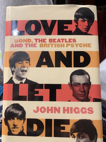 The cover of live and let die, a rather fascinating book about Britain through the twin lenses of the Beatles and James Bond.
Whilst not clear from the pic, it’s a signed copy