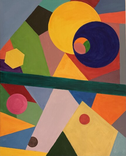 Painting / art / strong colours / shapes