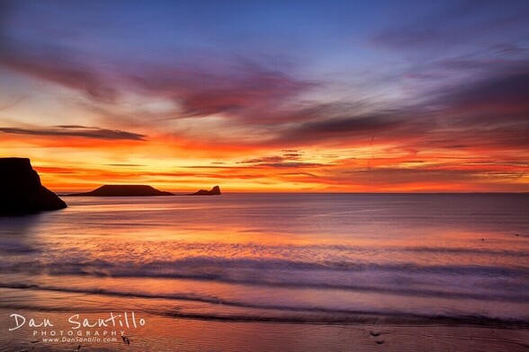 Rhossili Bay sunset