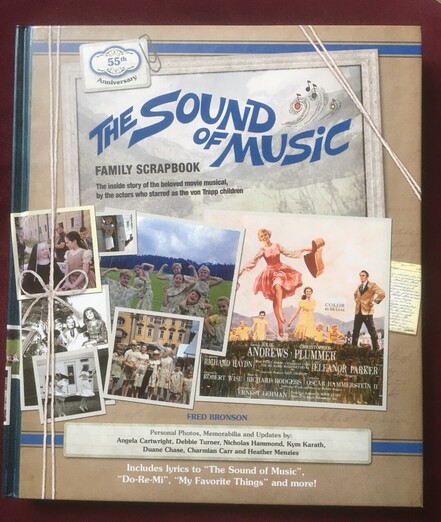 book cover of The Sound Of Mysic Family Scrapbook with pictures of some on set and off set photo’s on its cover