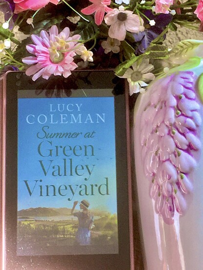 Book cover of Summer at Green Valley Vineyard by Lucy Coleman storyline is set in Wales
