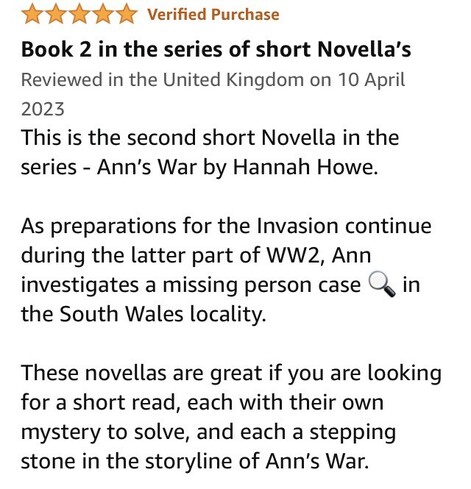 My 5⭐️ book review of this short Novella and book 2 of the series