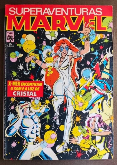 Cover of X-Men comic with Dazzler on the cover - vibrant and from Brazil