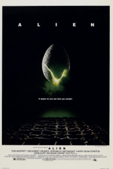 An egg shape with a yellow and green light