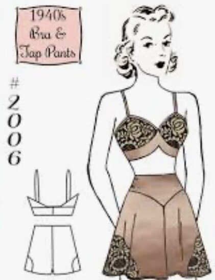 Drawing of a model, 1940s
