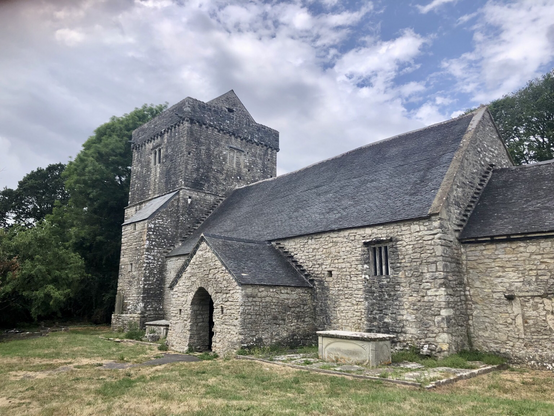 The church of St Brynach