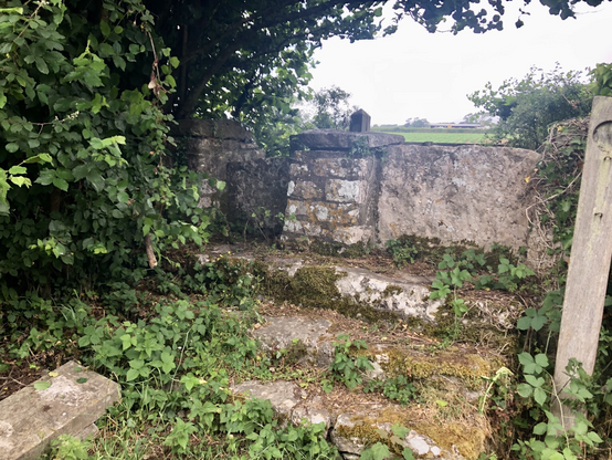 Coffin stiles on the route from Penllyn