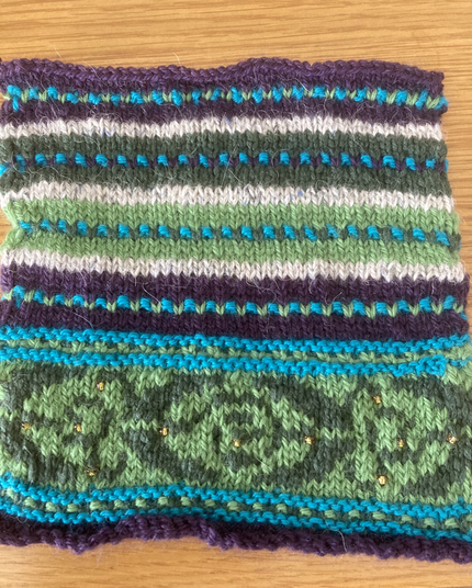 Green fairisle square