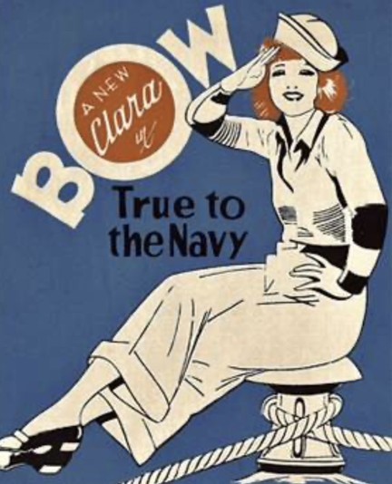 Red-haired woman dressed as a sailor 