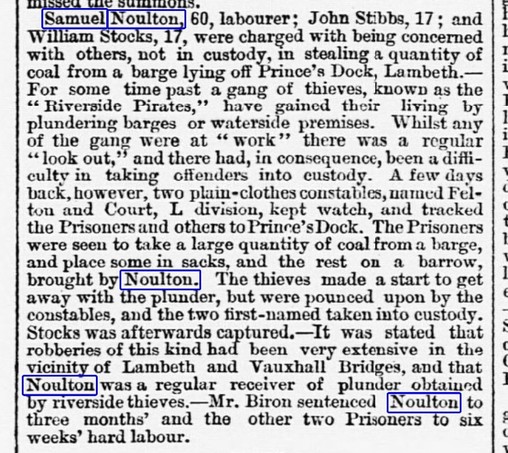Newspaper report, 1887 