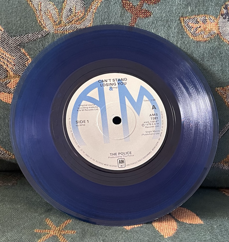 Can’t Stand Losing You 7” blue vinyl 