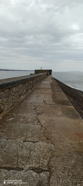 Porthcawl lighthouse at the end of the promenade