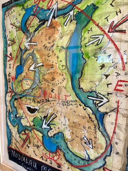 A really interesting portrait of Wales with a bit of artistic licence.  Currently in Carmarthen museum. 