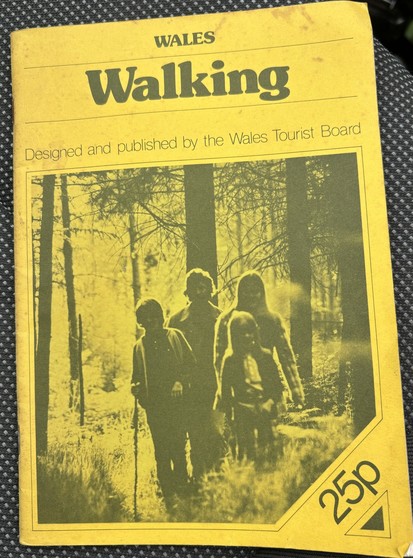 Walking Wales book published by the Wales Tourism Board in 1976. 