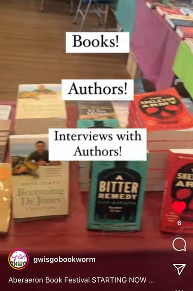 Becoming Dr Jones talk at I’m being interviewed at Gŵyl Lyfrau at 2pm today, so come along and support the Aberaeron book festival, hear the talk and get your copies of #BecomingDrJones signed   See you in a short while!!  @gwisgobookworm  Gwyl Lyfrau Aberaeron Book Festival