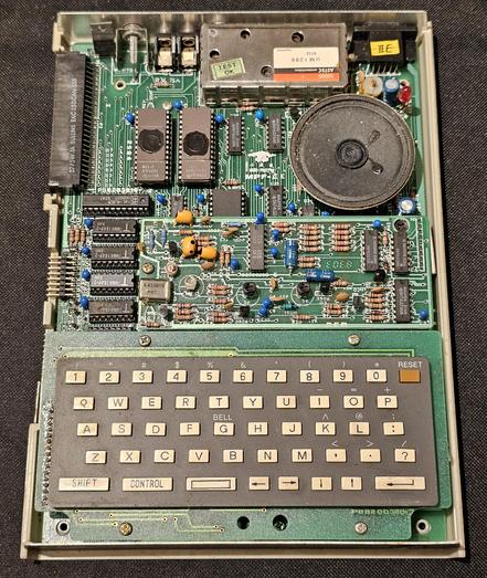 The interior view of a typical Multitech Micro-Professor II (MPF-II) - [PAL-I].