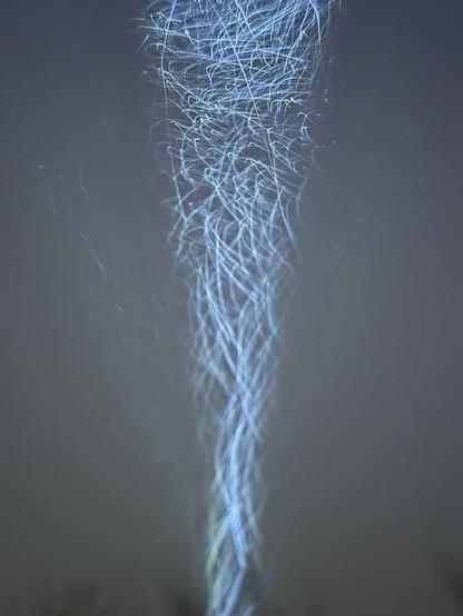The particles all seemed to be changing direction at one here