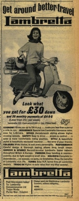 Scooter advertisement 