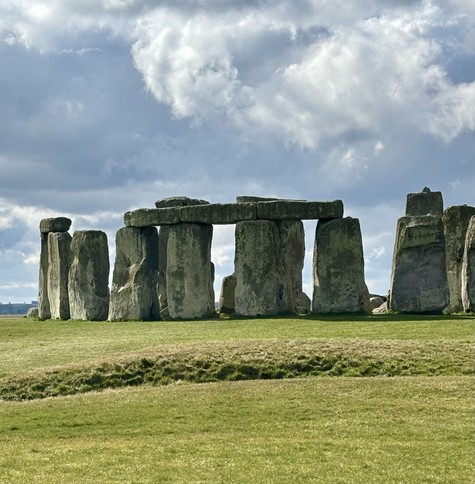 View of Stonehenge. 