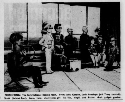 The cast of Thunderbirds 