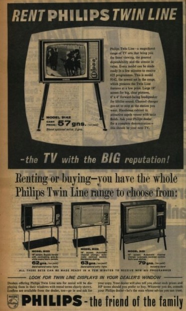 Television rental advertisement 