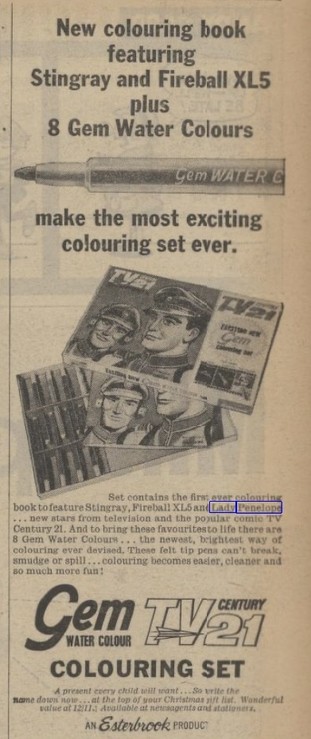 Colouring book advertisement 
