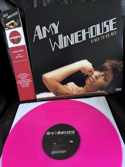 Amy Winehouse back to black album in pink vinyl